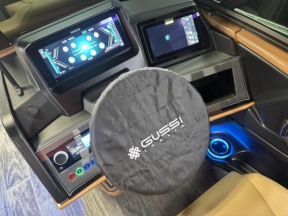 2025 Tahoe Pontoons Grand Tahoe 2585 Quad Lounge Windshield Tritoon & Mercury 400HP V10