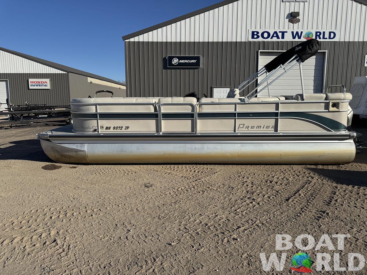 Used 2003 Premier 230 Grand Majestic Tri-toon Pontoon & 200HP Honda 4-Stroke EFI