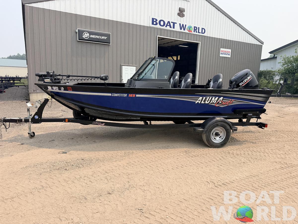 Used 2017 Alumacraft Competitor 165 Sport & 90HP Suzuki 4Stroke -$24,995