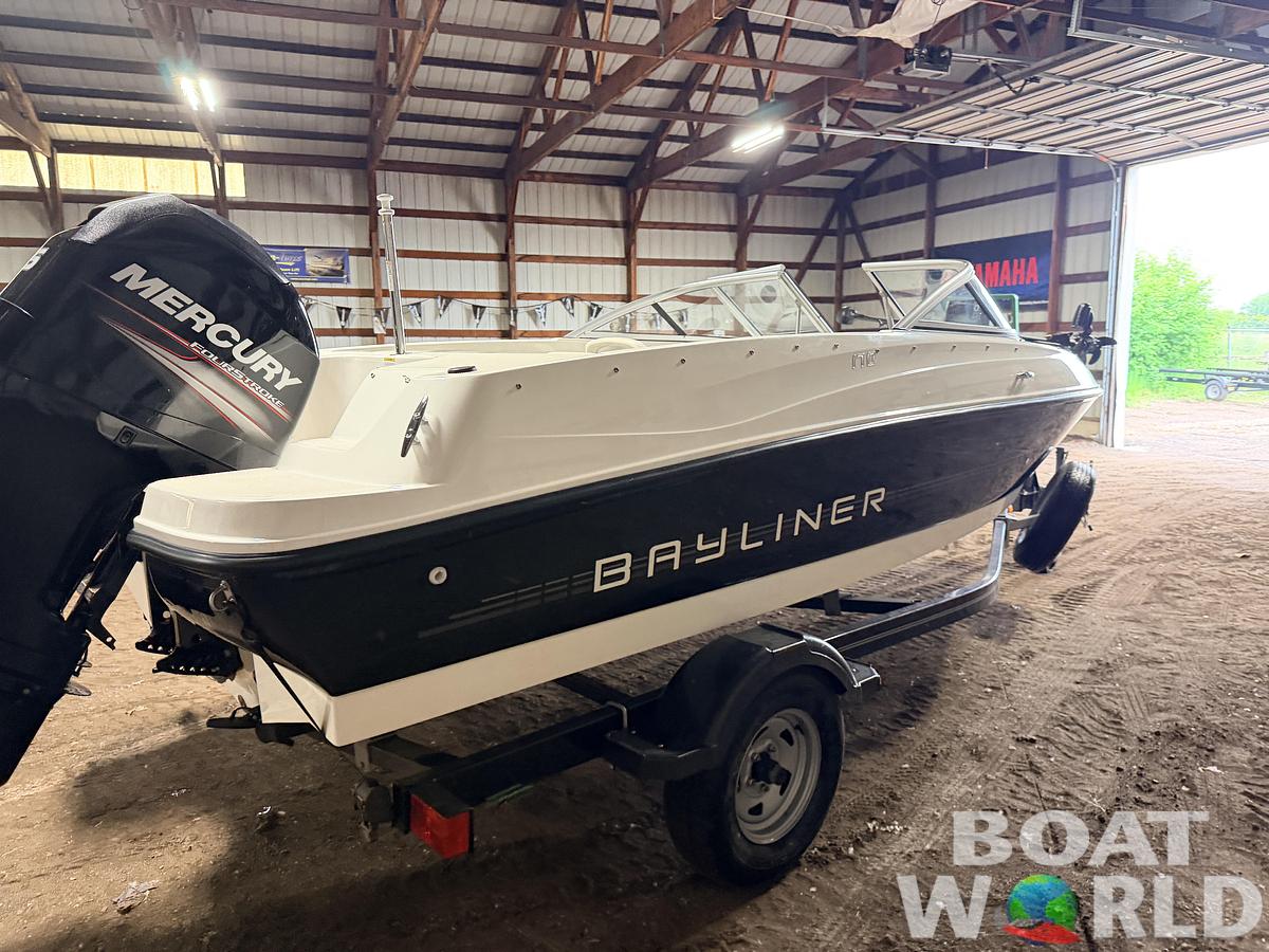 Used 2013 Bayliner 170 Fish & Ski with Single Axle Trailer & 115HP Mercury 4Stroke - $12,995