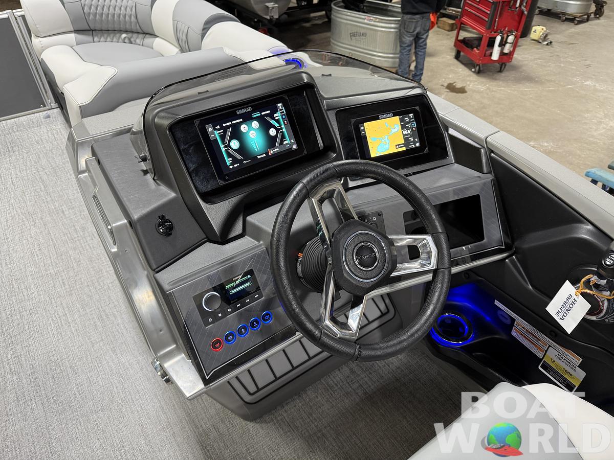 2025 Tahoe Pontoons Cascade 2385 Quad Lounge Shift SS Tritoon & Honda 4-Stroke EFI