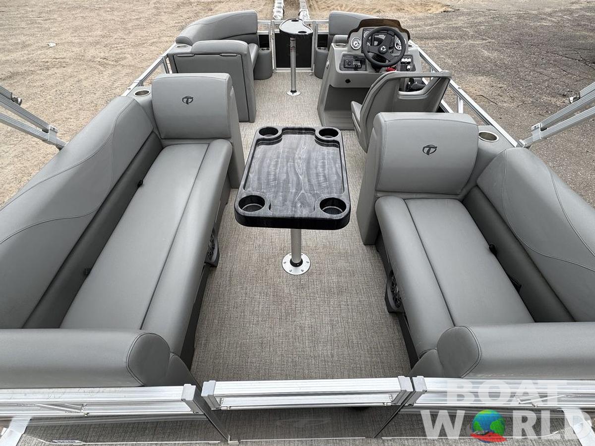 Used 2021 Tahoe Pontoons SLT 18' Quad Lounge & Honda 60HP 4-Stroke EFI