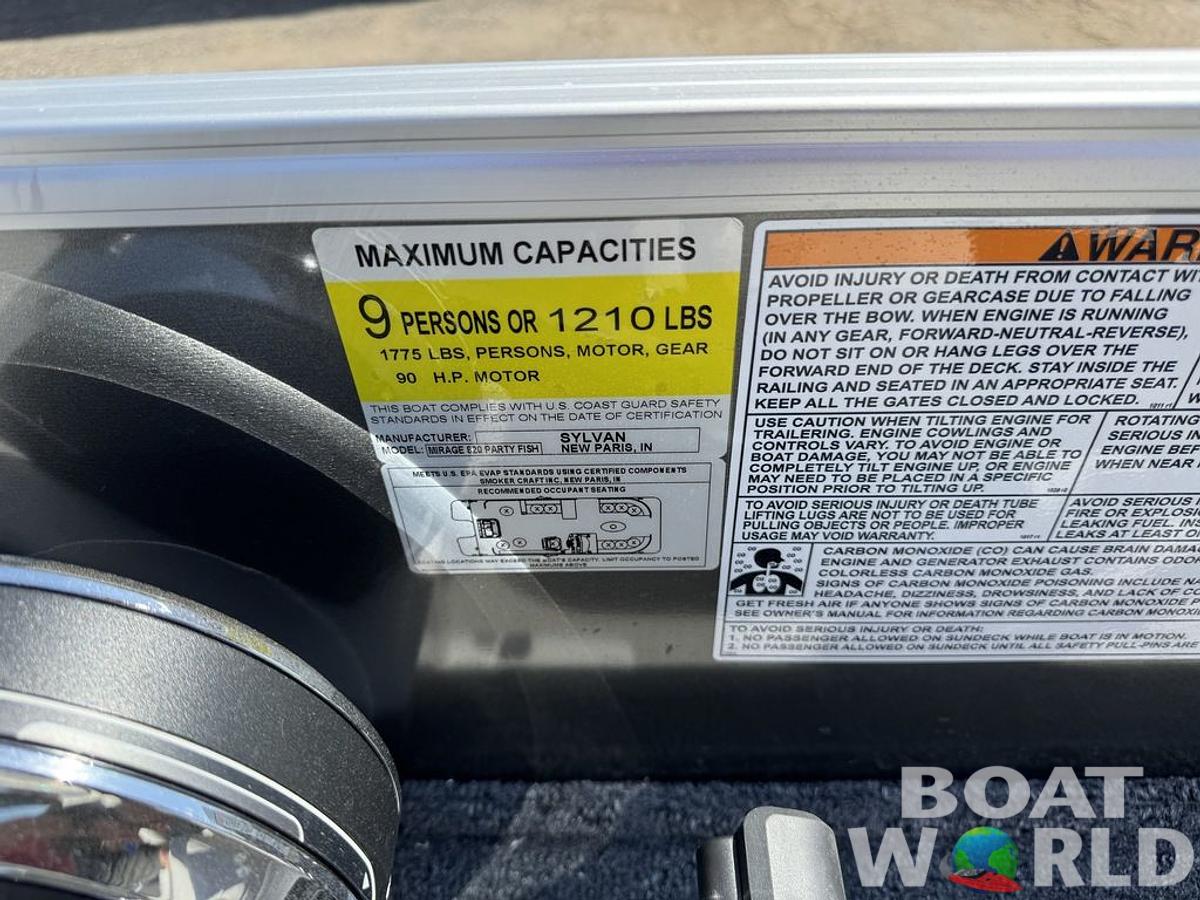 Used 2023 Sylvan 820 Party Fish Pontoon