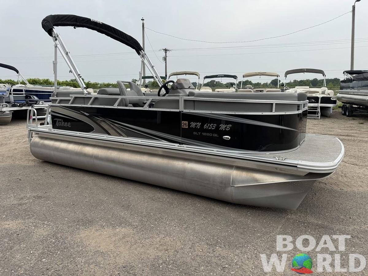 Used 2021 Tahoe Pontoons SLT 18' Quad Lounge & Honda 60HP 4-Stroke EFI