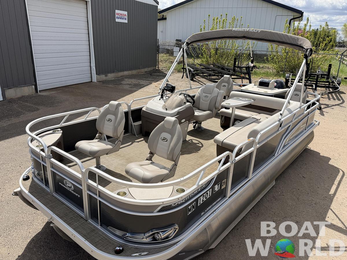 Used 2018 Princecraft Sportfisher 21 4-S Tritoon & 115HP Mercury ProXS -$32,995