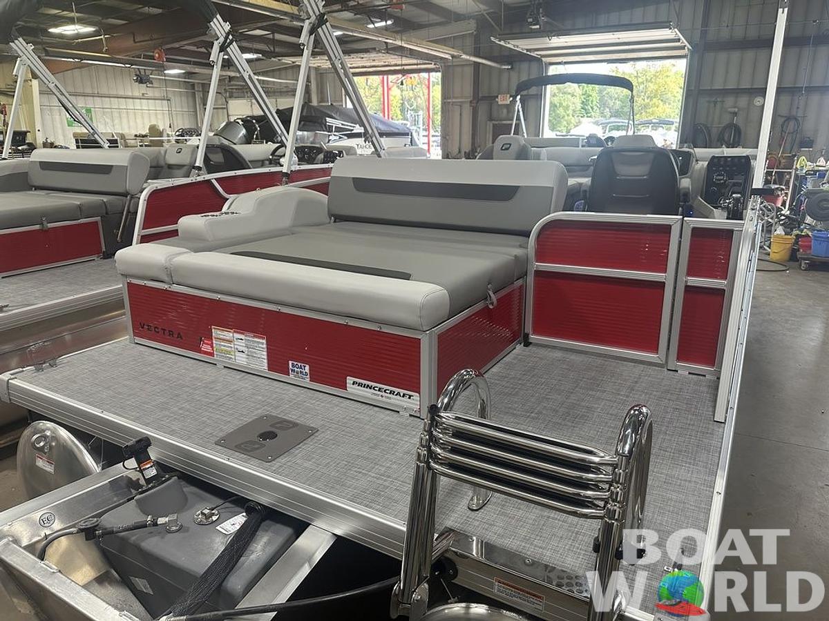 2025 Princecraft Vectra 23 RL SS Swingback Pontoon & Mercury 4-Stroke EFI
