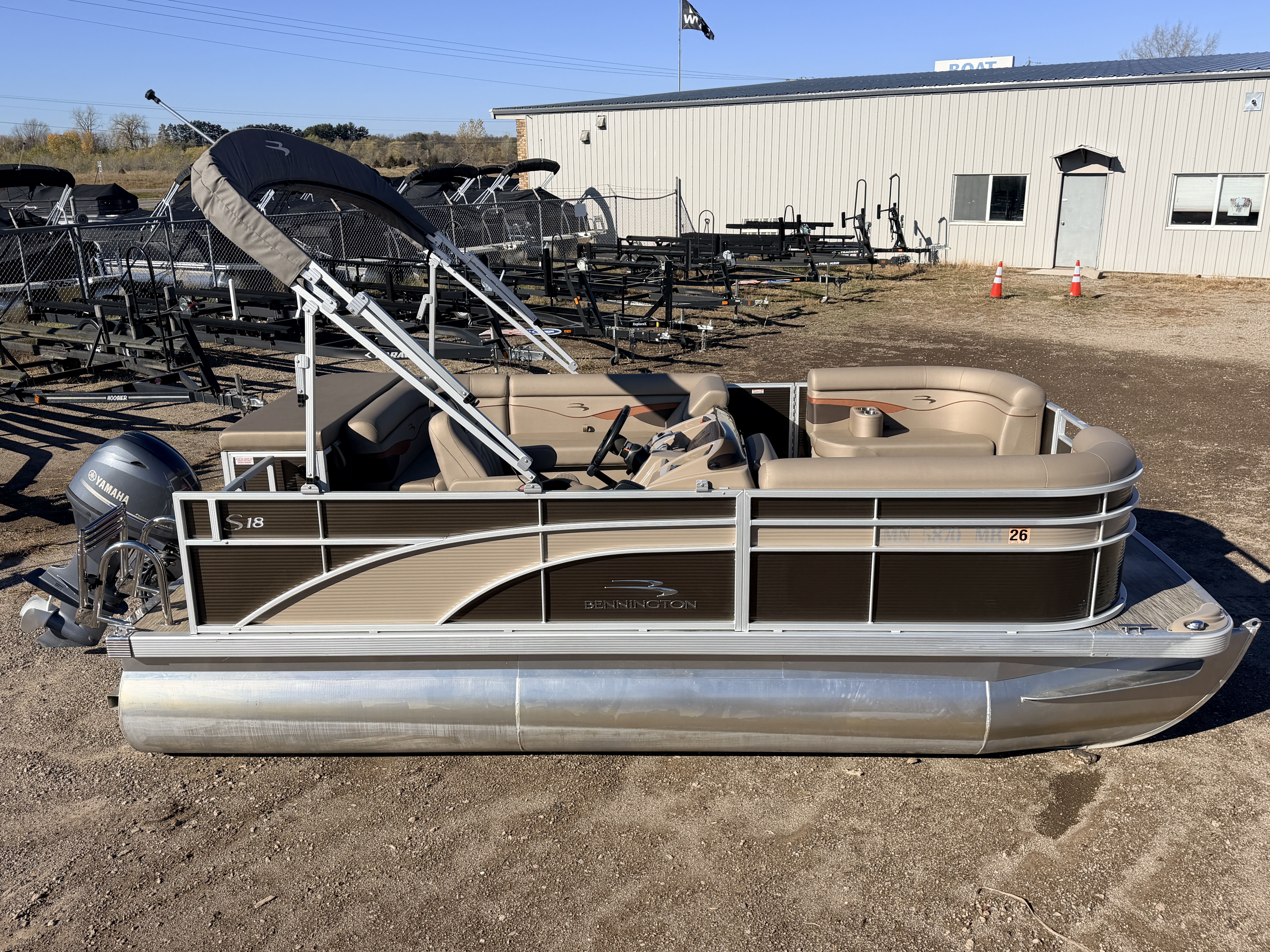 Used 2021 Bennington 188 SL & 50HP Yamaha 4Stroke -$24,995