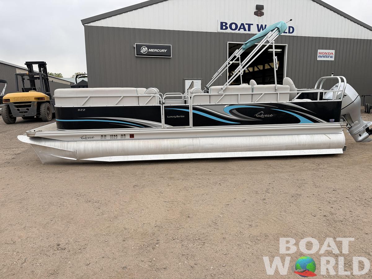 Used 2019 Qwest 822 Fish & Cruise Tritoon & 150HP Honda 4Stroke - $39,995