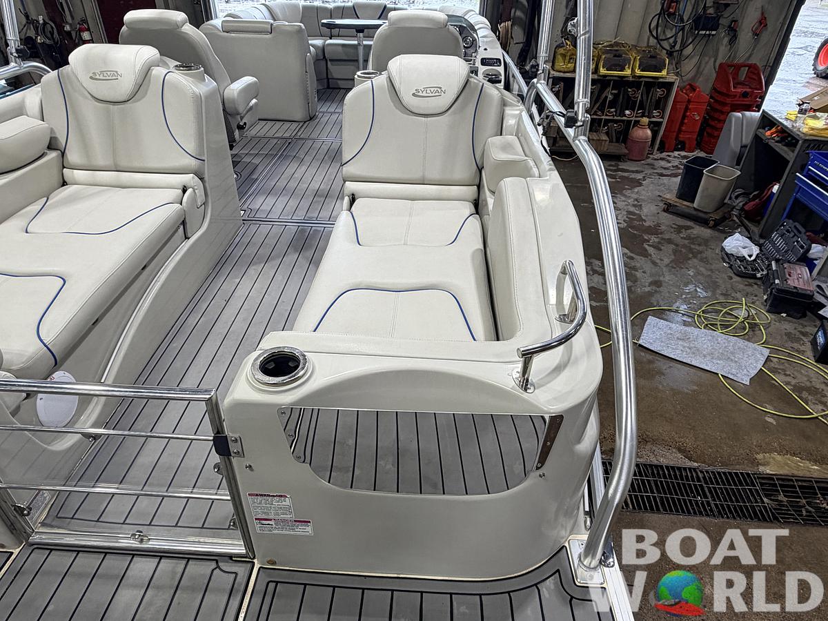 Used 2017 Sylvan S3 Rear Lounge with Sport Tower & 150HP Yamaha SHO VMAX - $39,995