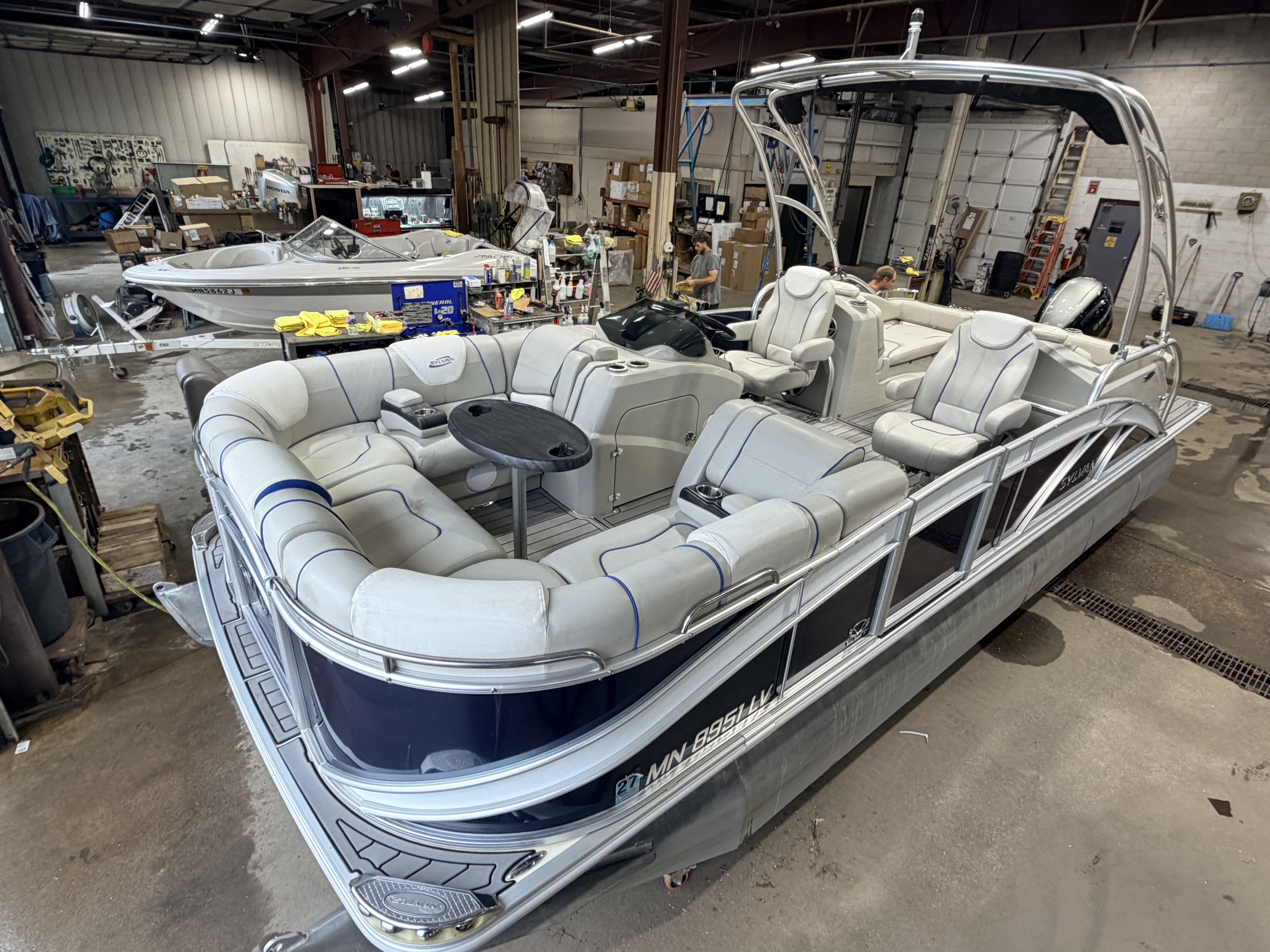 Used 2017 Sylvan S3 Rear Lounge with Sport Tower & 150HP Yamaha SHO VMAX - $39,995