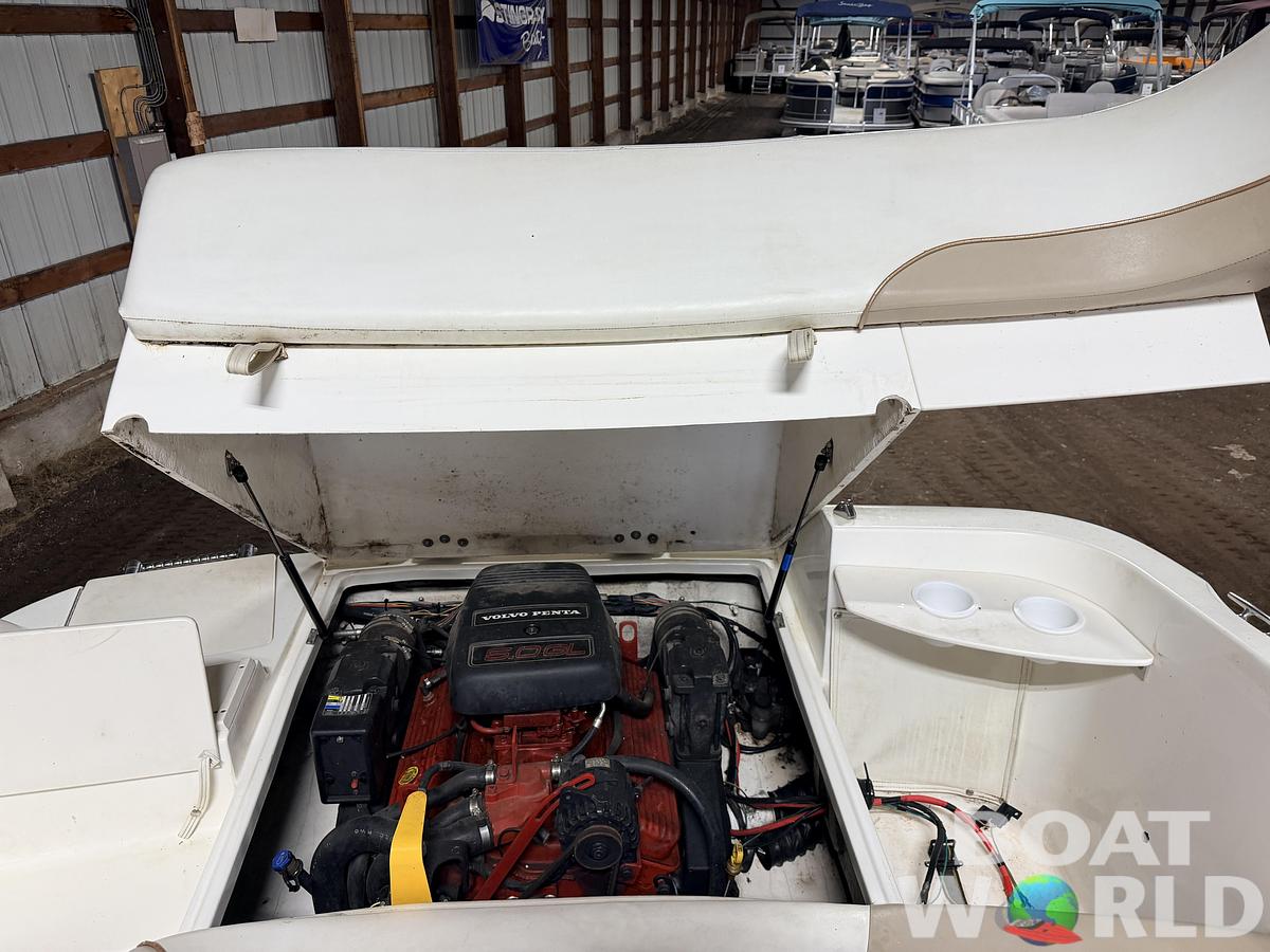 Used 2003 Glastron DX215 Deck Boat & 220HP 5.0L Volvo/Penta with Tandem Axle Trailer -$9,995