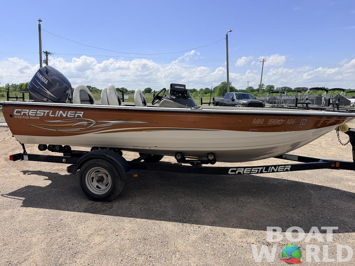 Used 2008 Crestliner 1750 Fish Hawk & 90HP Yamaha 4Stroke - $12,995