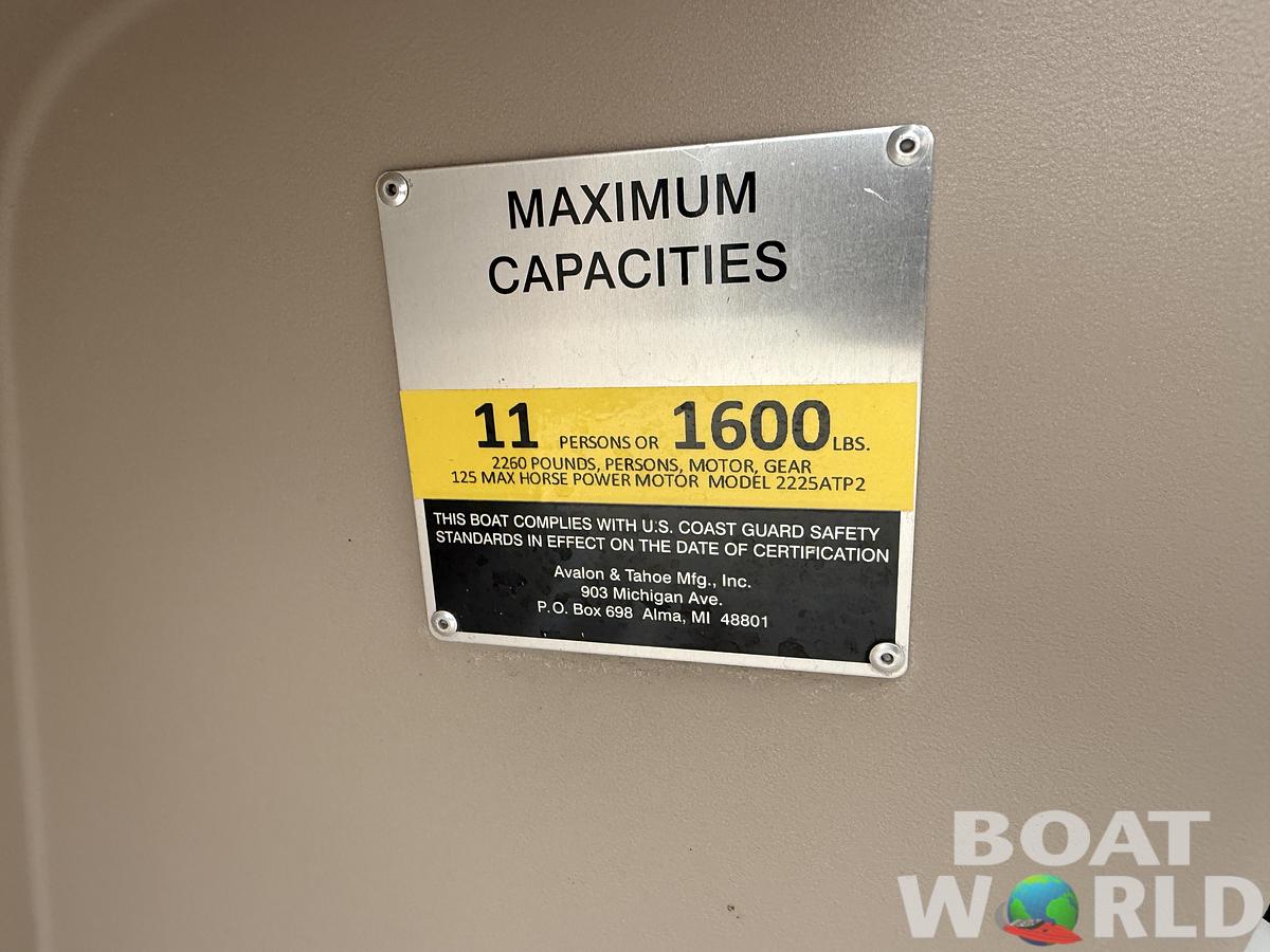 Used 2020 Tahoe Pontoons 2280 Quad Lounge