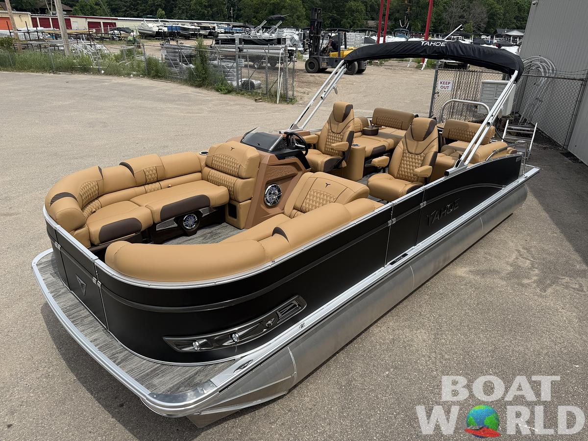 2025 Tahoe Pontoons Cascade 2385 Quad Lounge Shift Tritoon & Honda 4-Stroke EFI