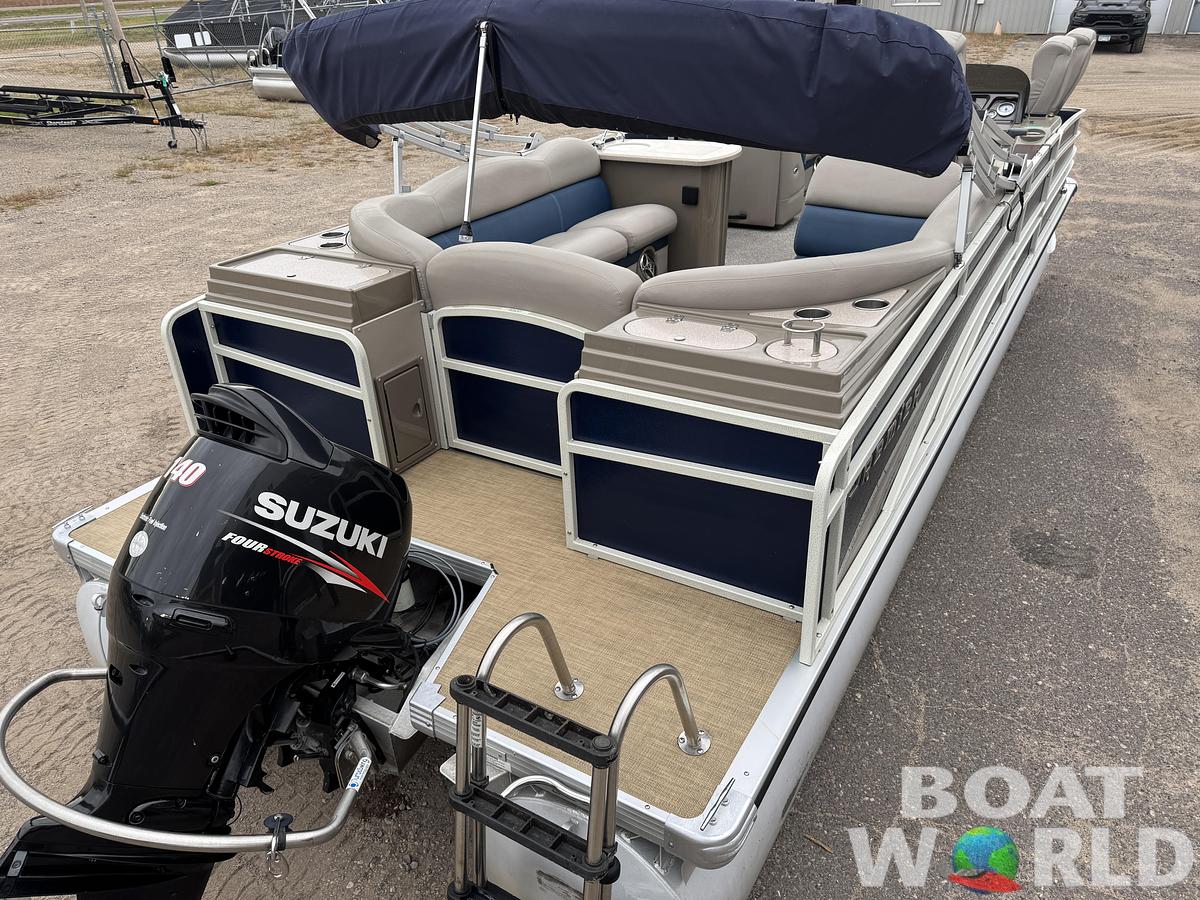 Used 2013 Premier 250 Intrigue Pontoon with 140HP Suzuki Fourstroke EFI