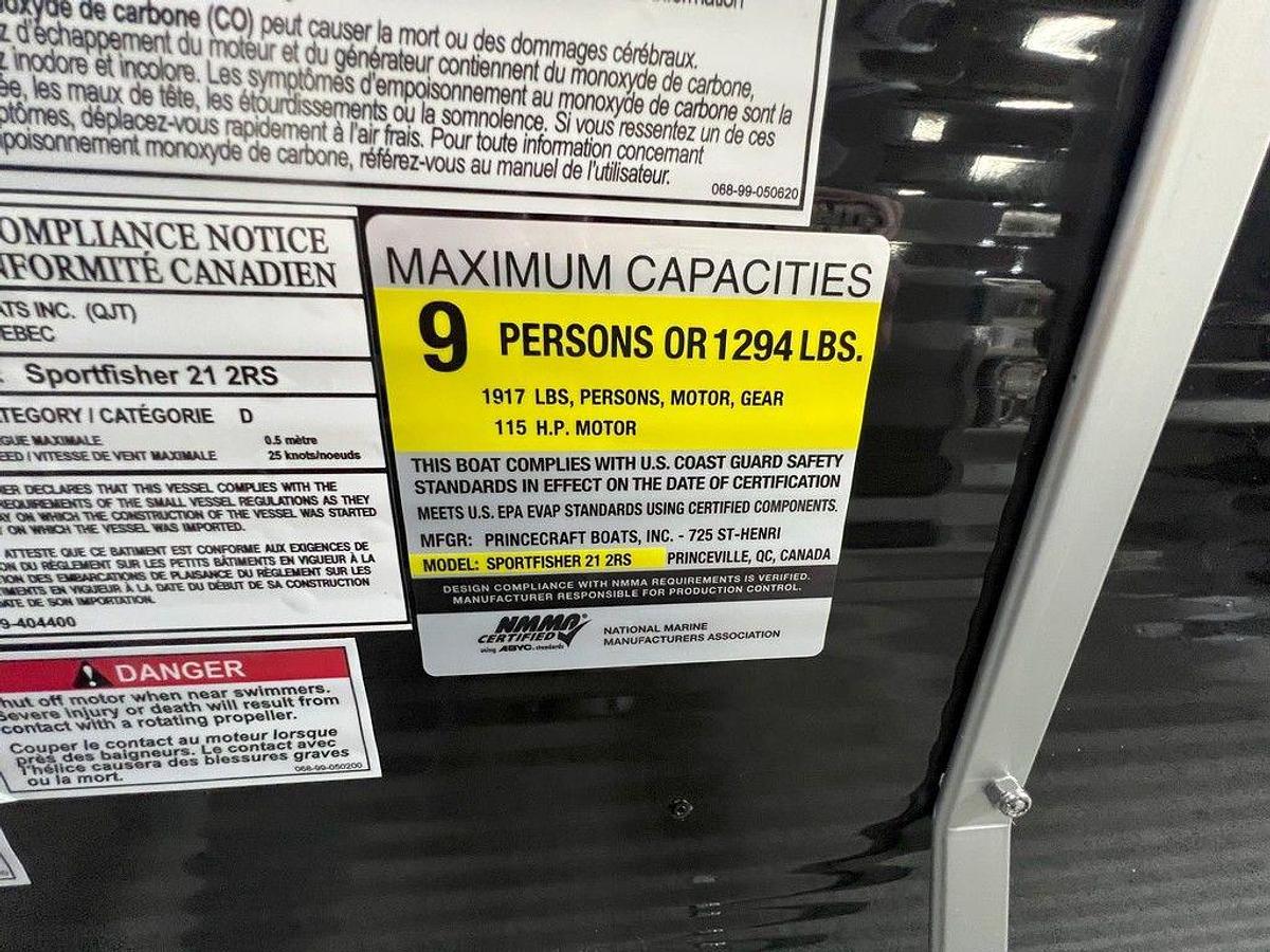 2025 Princecraft 21 Sportfisher 2RS Fish & Cruise Pontoon & Mercury 4-Stroke EFI
