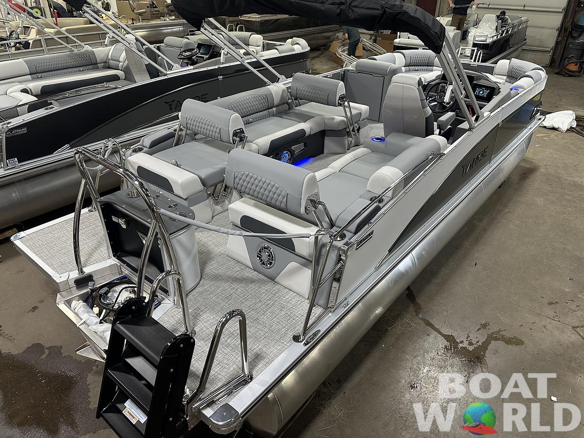 2025 Tahoe Pontoons Cascade 2385 Quad Lounge Shift Flip & Honda 4-Stroke EFI