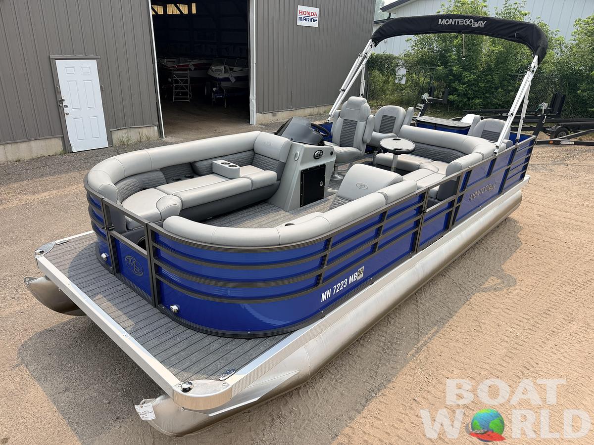 Used 2021 Montego Bay 8522 Fish & Cruise Deluxe Pontoon & 90HP Honda 4Stroke -$29,995