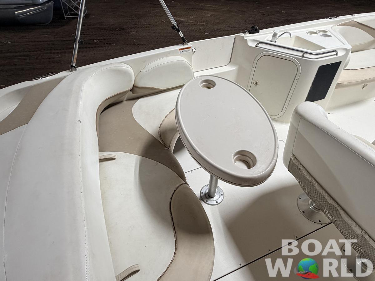 Used 2003 Glastron DX215 Deck Boat & 220HP 5.0L Volvo/Penta with Tandem Axle Trailer -$9,995