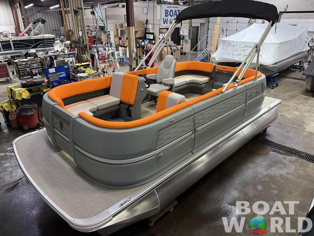 2025 Tahoe Pontoons Aura 1985 Quad Lounge & 50HP 4-Stroke EFI