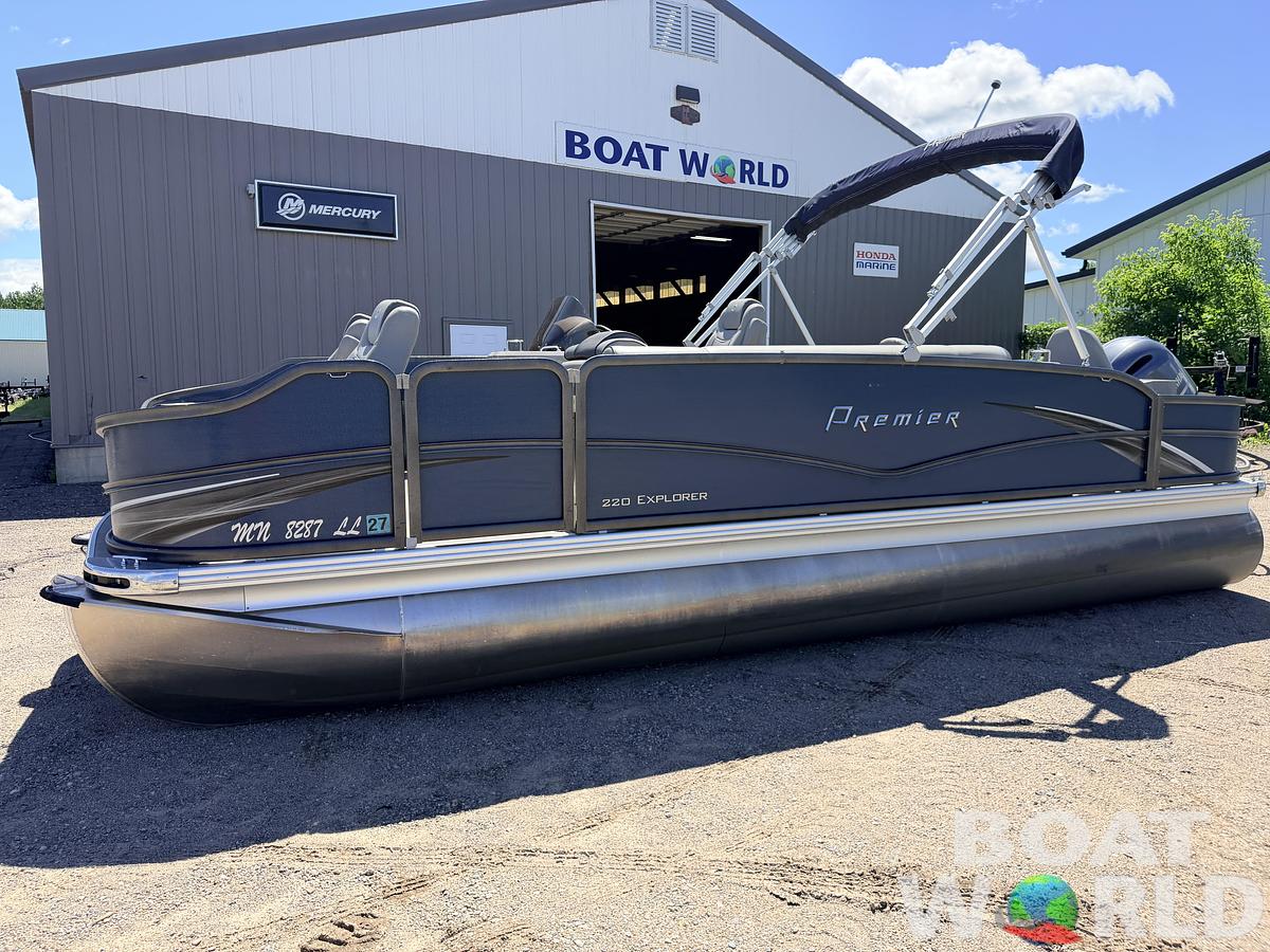 Used 2016 Premier 220 Explorer Tritoon & 175HP Yamaha 4Stroke - $39,995