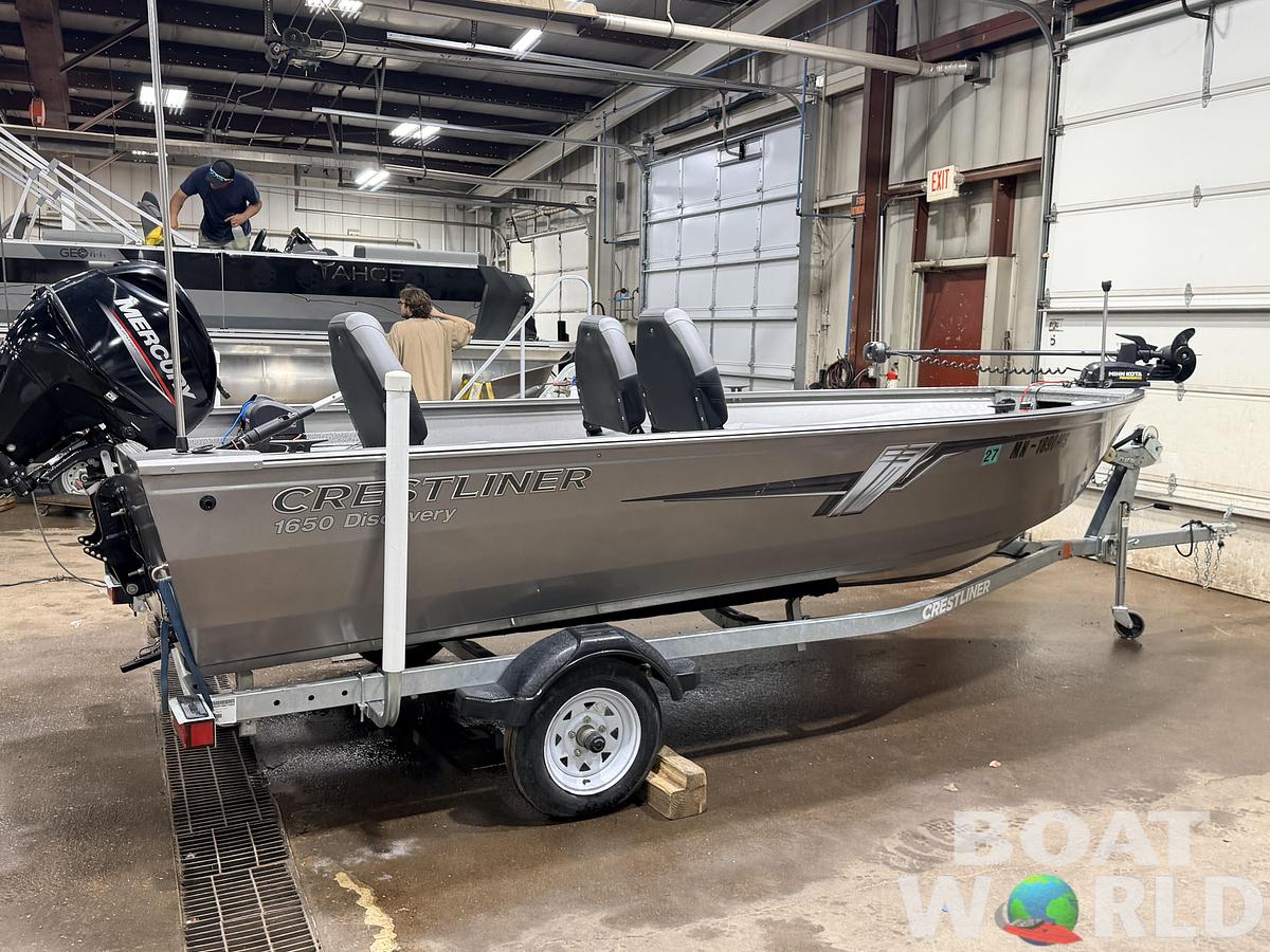 Used 2021 Crestliner 1650 Discovery Aluminum Fishing Boat - $13,995