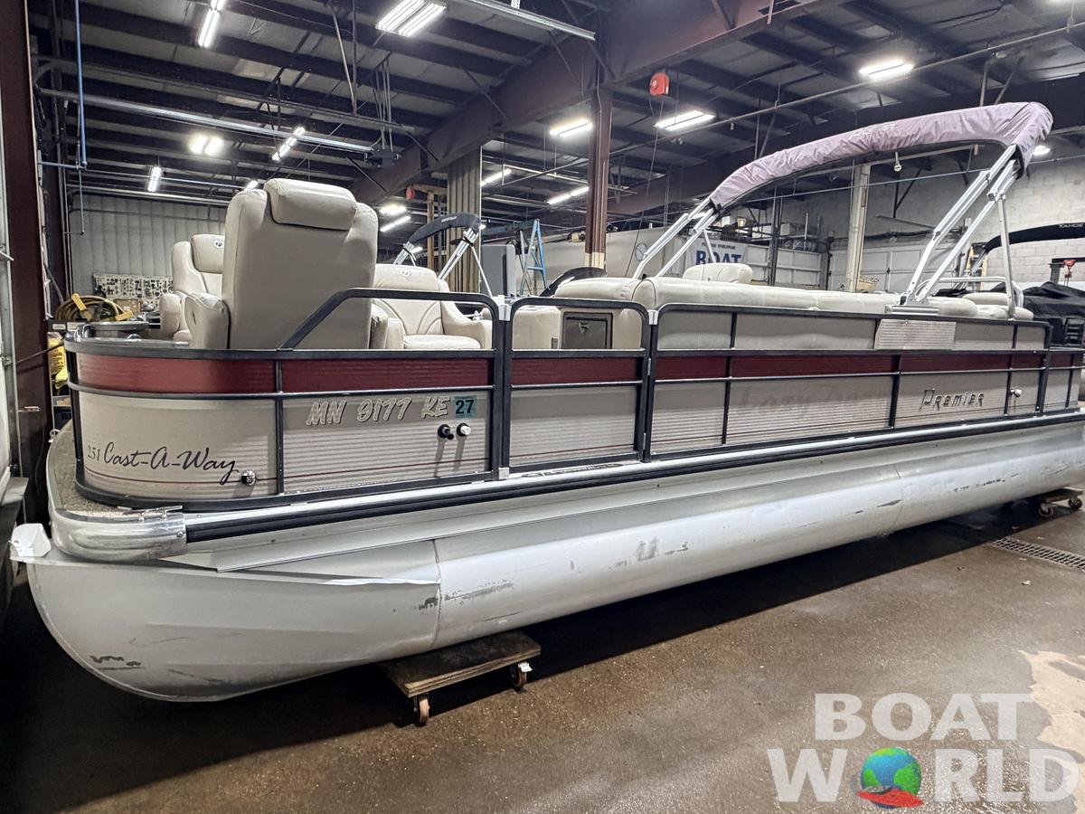 Used 2007 Premier 251 Cast-a-Way Fish & Cruise Pontoon & 115HP Mercury 4Stroke - $19,995