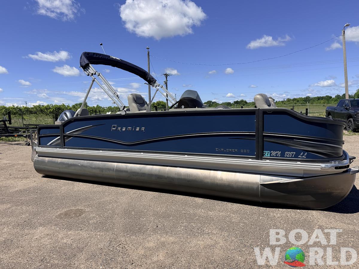 Used 2016 Premier 220 Explorer Tritoon & 175HP Yamaha 4Stroke - $39,995