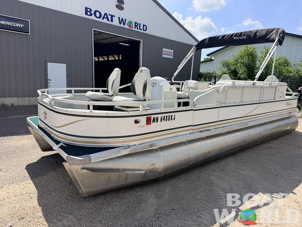 Used 2008 Tahoe Pontoons 22 Fish 'N Fun & (2021) 90HP Mercury 4Stroke EFI -$17,995