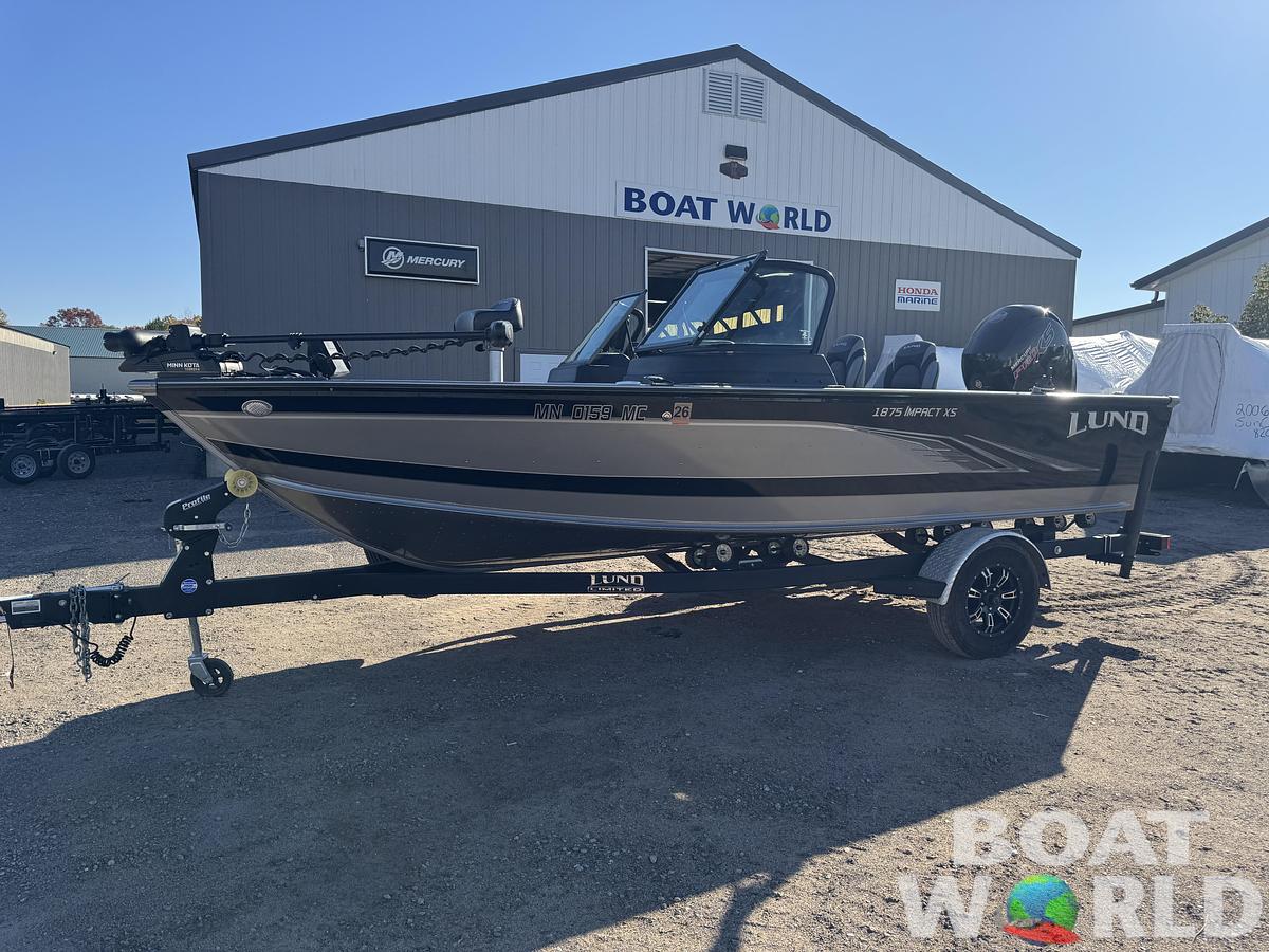 Used 2021 Lund 1875 Impact XS with 150HP Mercury Pro XS Fourstroke EFI
