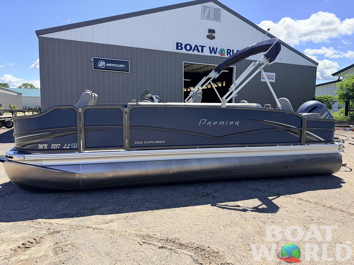 Used 2016 Premier 220 Explorer Tritoon & 175HP Yamaha 4Stroke - $39,995