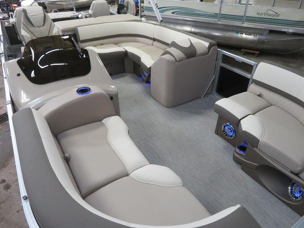 Used 2023 Tahoe Pontoons Cascade 2385 Rear Fish Tritoon & 150HP 4-Stroke EFI