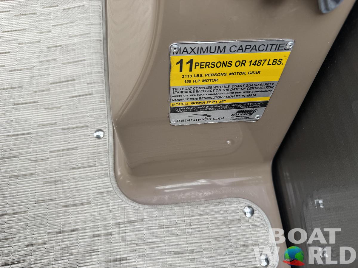 Used 2016 Bennington 2250 GSR Pontoon