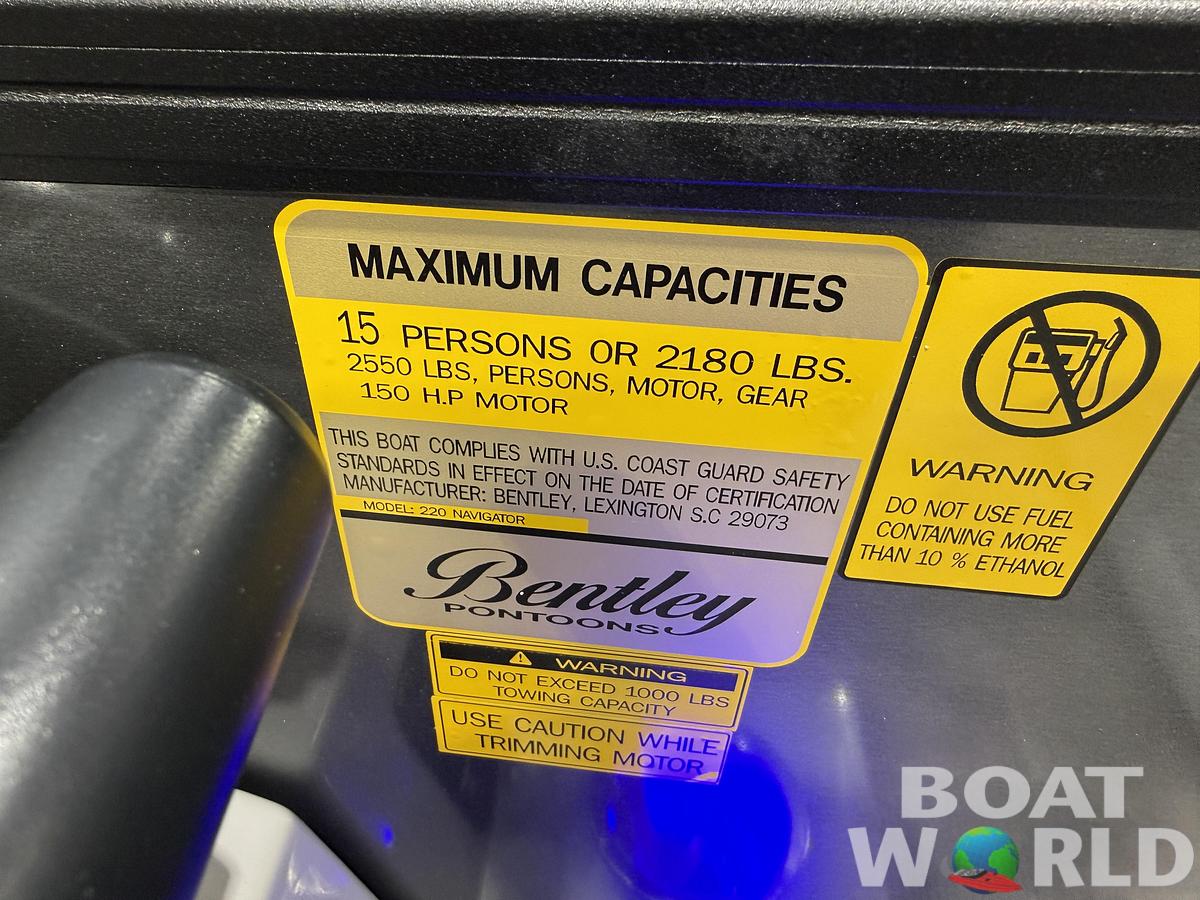 2027 Bentley Legacy 220 Navigator Quad Lounge Pontoon $41995