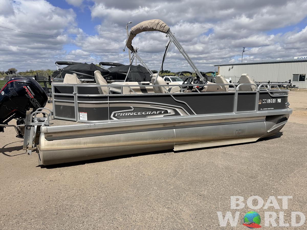 Used 2018 Princecraft Sportfisher 21 4-S Tritoon & 115HP Mercury ProXS -$32,995