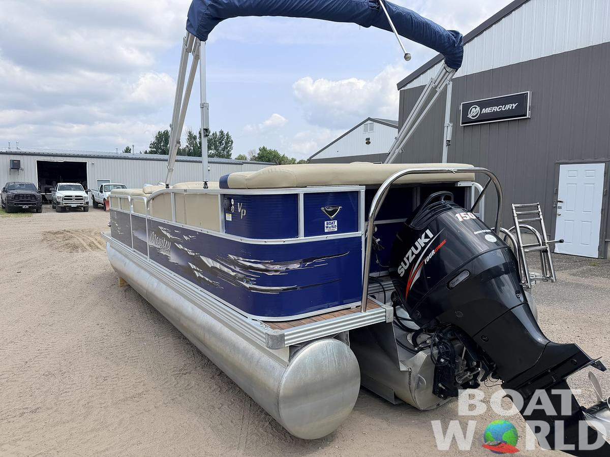 Used 2013 Manitou 220 Xplode VP Tritoon & 150HP Yamaha 4Stroke -$29,995