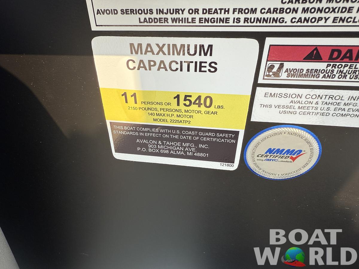 2026 Tahoe Pontoons Sport 2385 Rear Fish & Honda 4-Stroke EFI