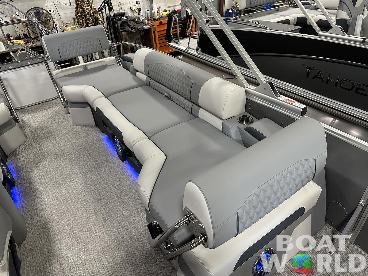 2025 Tahoe Pontoons Cascade 2385 Quad Lounge Shift Flip & Honda 4-Stroke EFI