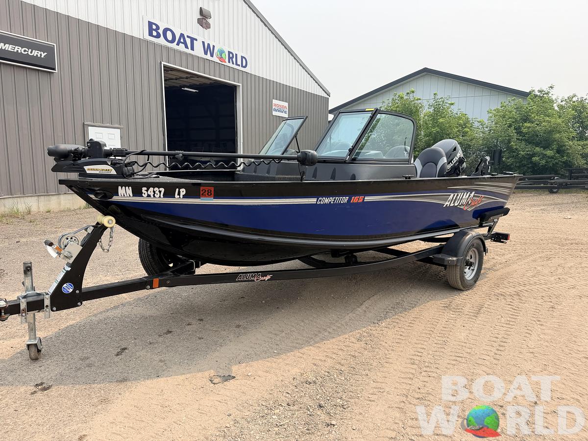 Used 2017 Alumacraft Competitor 165 Sport & 90HP Suzuki 4Stroke -$24,995