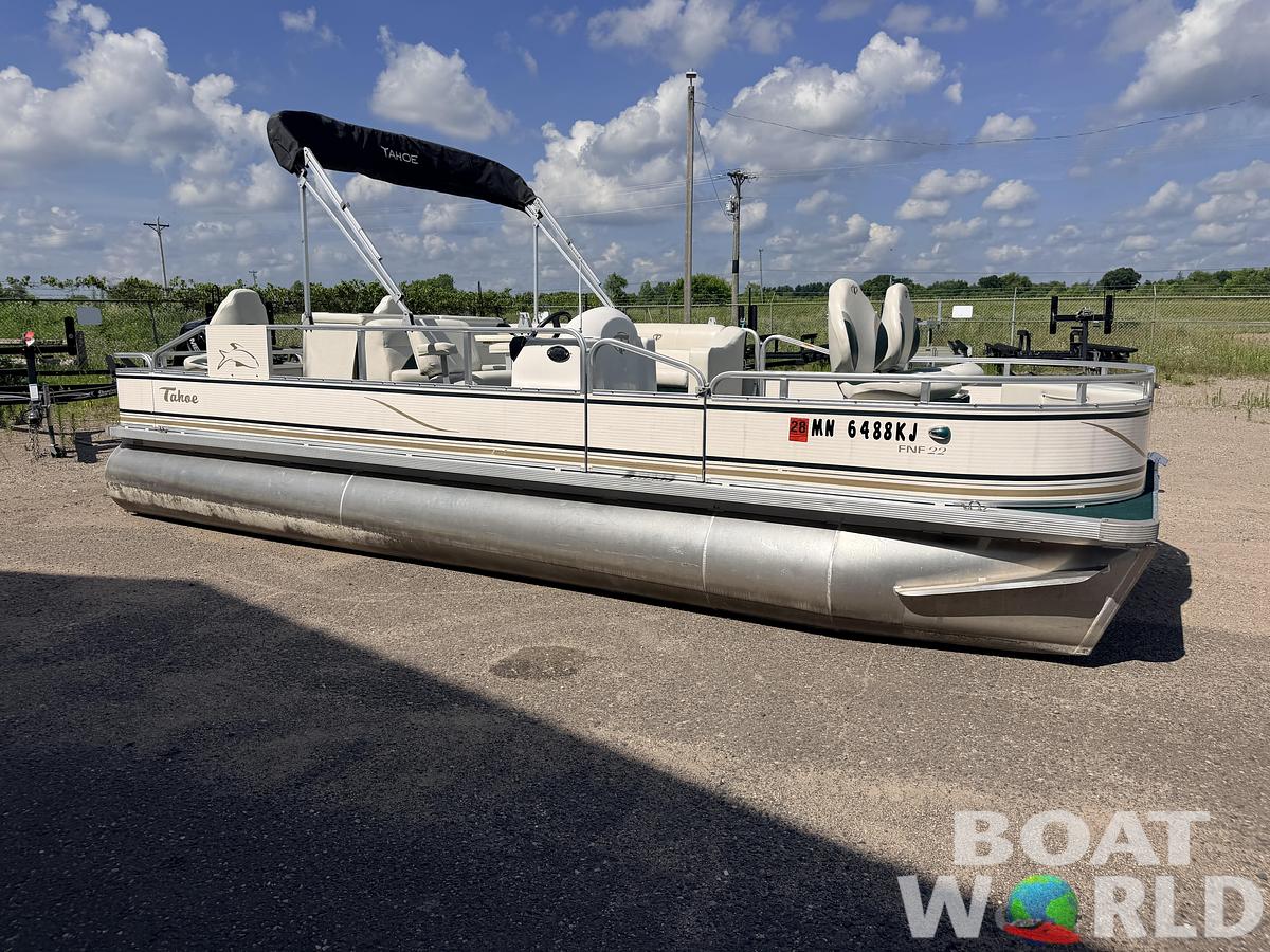 Used 2008 Tahoe Pontoons 22 Fish 'N Fun & (2021) 90HP Mercury 4Stroke EFI -$17,995