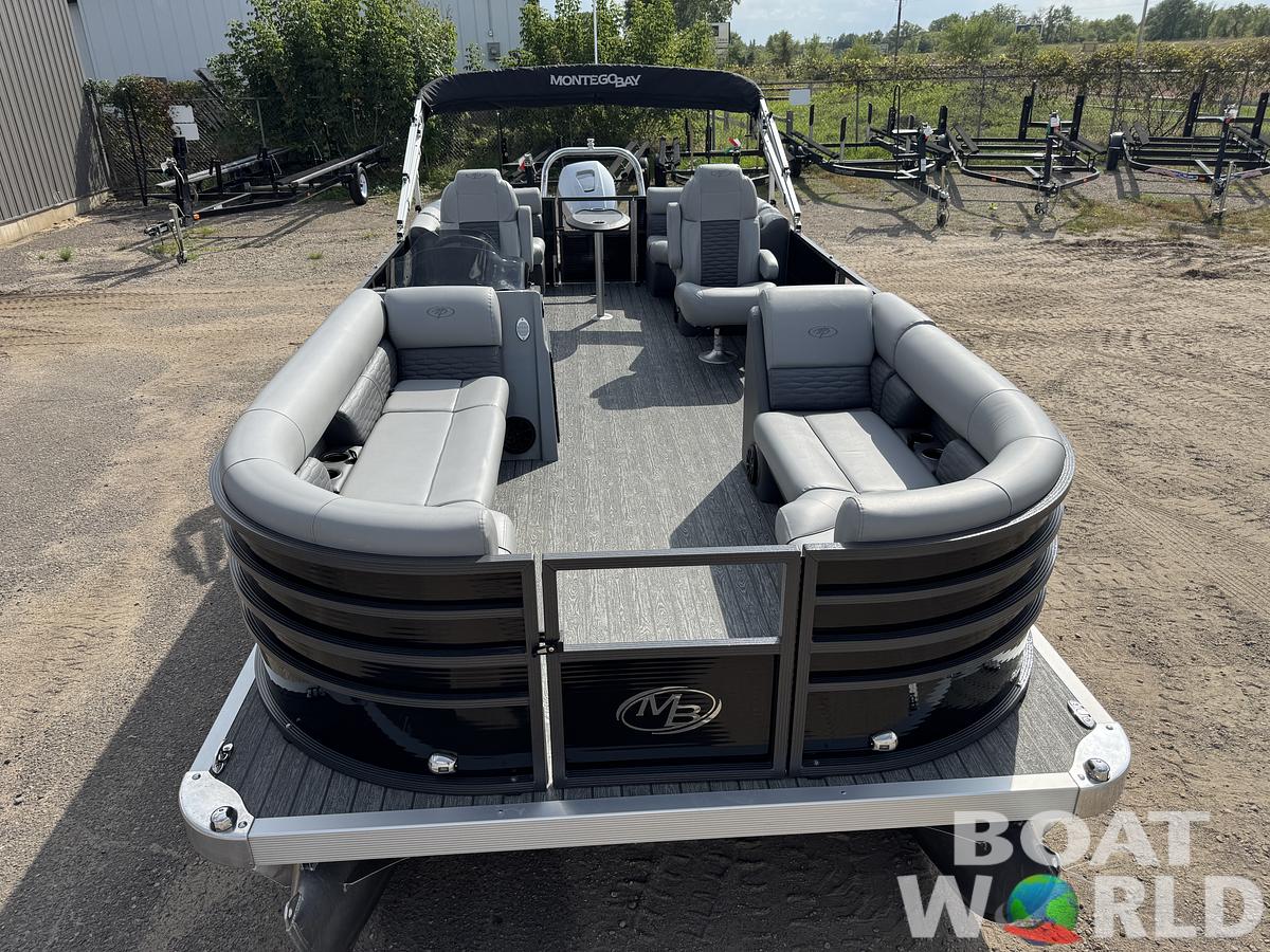 Used 2023 Montego Bay 8522 Quad Lounge Pontoon with 115HP Honda Fourstroke EFI