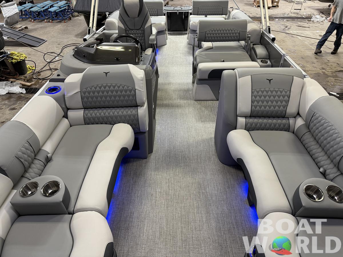 2025 Tahoe Pontoons Cascade 2385 Quad Lounge Shift Flip Tritoon & Honda 4-Stroke EFI