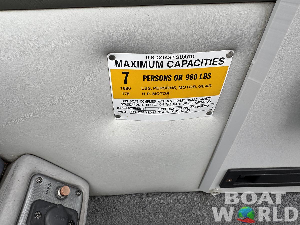 Used 2000 Lund 1850 Tyee Gran Sport