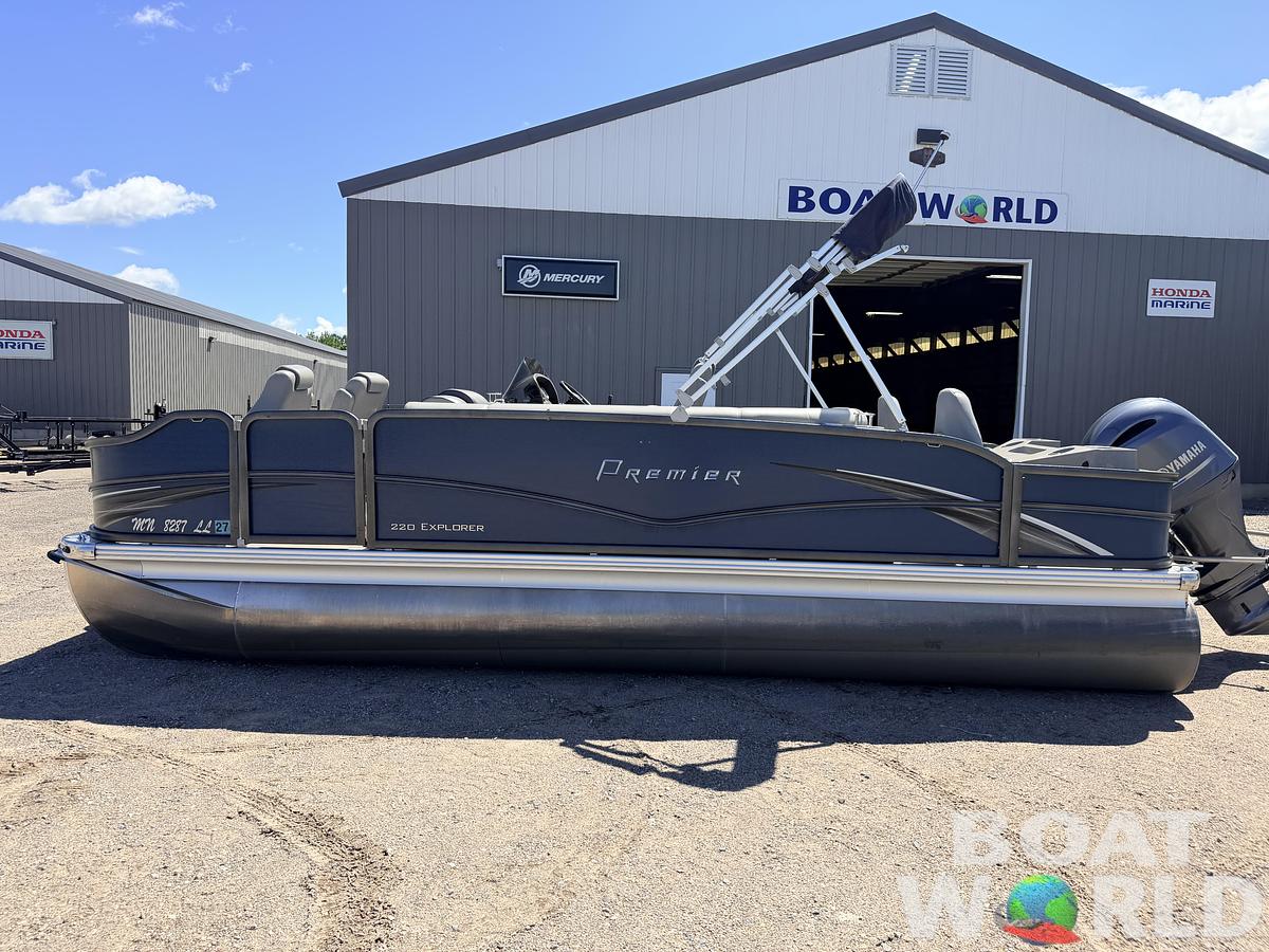 Used 2016 Premier 220 Explorer Tritoon & 175HP Yamaha 4Stroke - $39,995