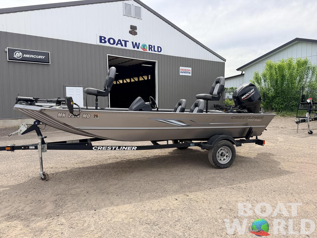 Used 2021 Crestliner 1700 Ridge & 40HP Mercury 4Stroke - $15,995