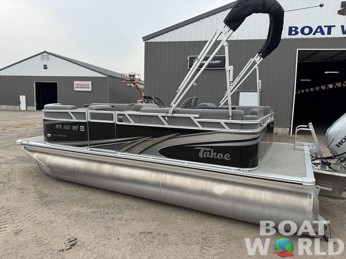 Used 2021 Tahoe Pontoons SLT 18' Quad Lounge & Honda 60HP 4-Stroke EFI