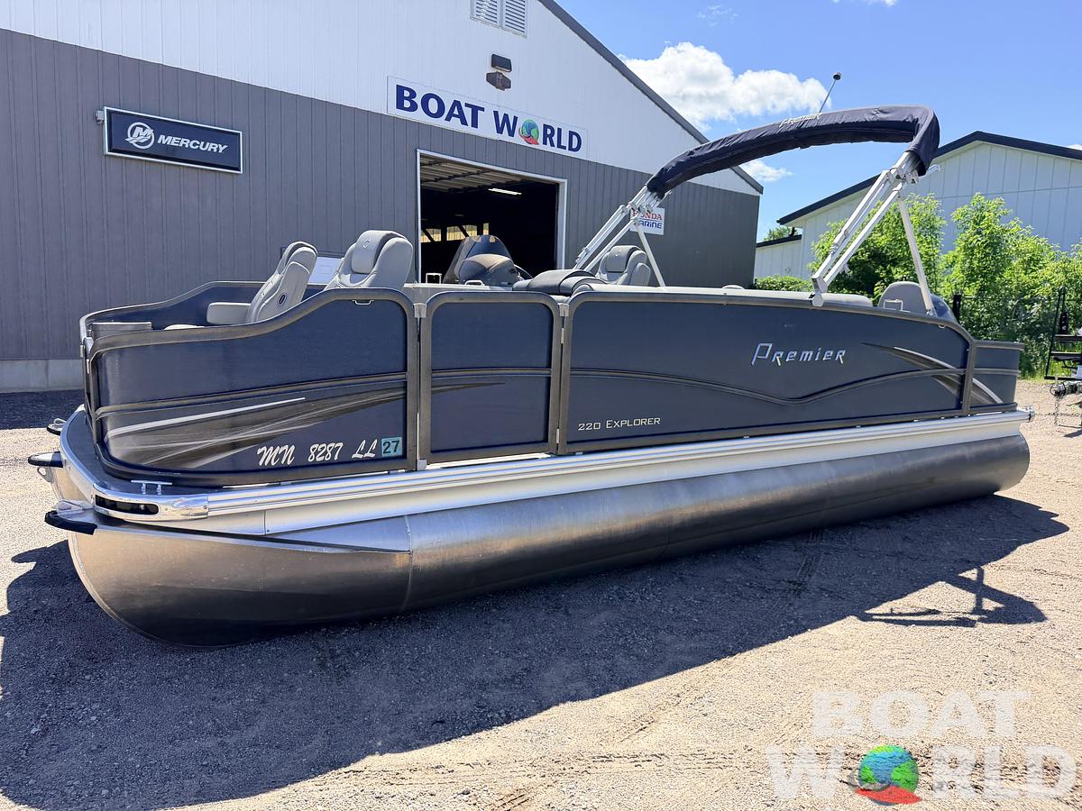 Used 2016 Premier 220 Explorer Tritoon & 175HP Yamaha 4Stroke - $39,995