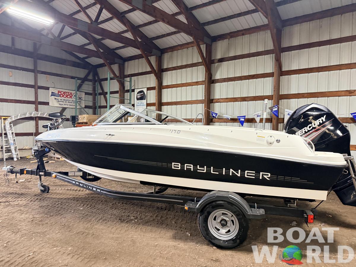 Used 2013 Bayliner 170 Fish & Ski with Single Axle Trailer & 115HP Mercury 4Stroke - $12,995