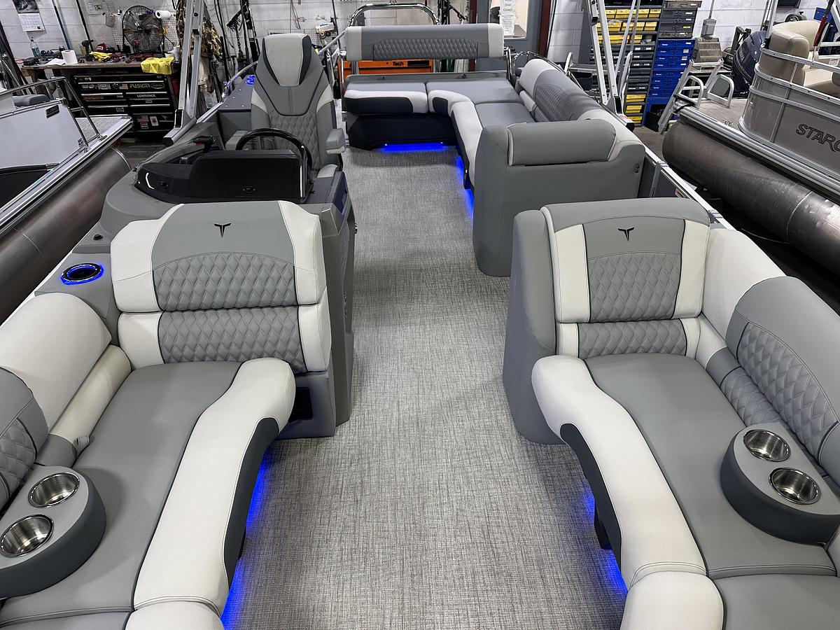 2025 Tahoe Pontoons Cascade 2385 Cruise Rear Bench Tritoon & Honda 225HP 4-Stroke EFI