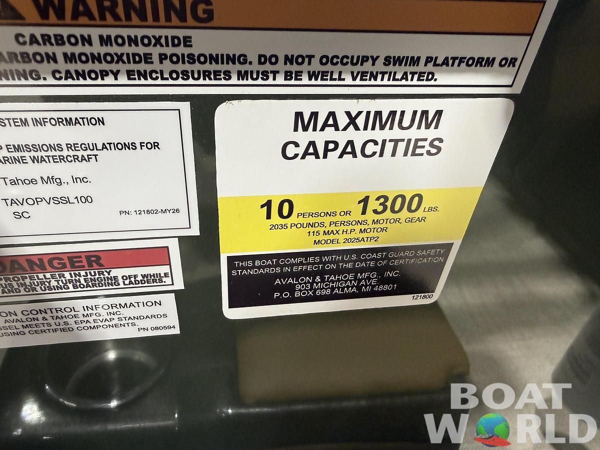 2026 Tahoe Pontoons Sport 2180 Quad Lounge